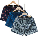 3-4Pcs Cotton Mens Boxers Shorts Loose Sleep Underpants High Quality Printed Casual Panties Comfortable Homewear Men Underwear