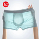 MiiOW 3Pcs Big Pouch Sexy Men Underwear Ultra Thin Seamless Ice Silk Men's Panties Antibacterial Breathable Man Boxer Underpants