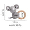 1PC Wooden Baby Rattles Toy Rotating Animal Shaped Matching Blocks Toy Baby Exercise Coordination Puzzle Montessori Toy Kid Gift