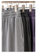 380g Men's Plus Size 100% Cotton Acid-Washed Casual Long Pants Jogger Sports Trousers Male High Quality Retro washing Sweatpant