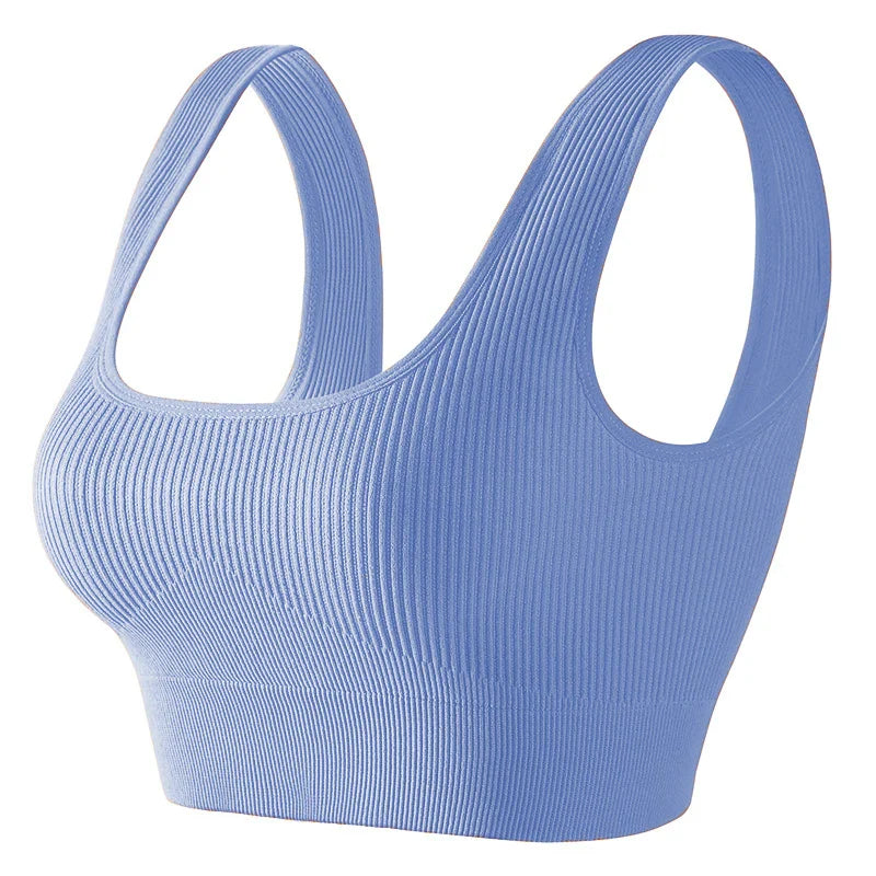 Seamless Knitted Sports Fitness Yoga Bra and Underwear