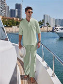 Autumn New Hot Selling Men's High-End Luxury Solid Color Business Leisure Tiki Stand Collar Button Trend Men's Suit