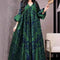 New Cross-Border Women's Clothing Amazon Digital Printing Loose-Fit Dress Middle East Long Kaftan In-Stock