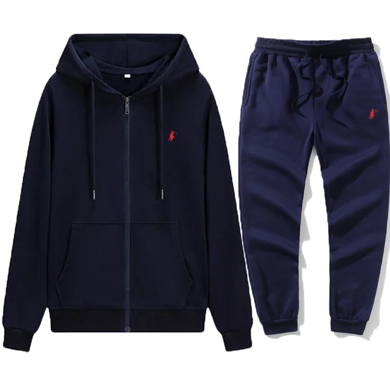 Brand Men's and Women's Zipper Hoodies and Pants Set, Hoodies, Jackets, Sports and Hoodies