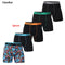 5pcs Pack Mid-Long Boxer Shorts Brand Briefs Style Men Panties Underwear Male And Underpants For Homme Luxury Set Box Slips