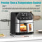 Air Fryer 6.2 QT Large Capacity Oilless Hot Air Fryers Oven 1500W Healthy Cooker with 10 Presets, Digital LCD Touch Screen