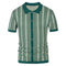 High End Jacquard Striped Polo Shirts For Men Short Sleeve Elastic Summer Quality Viscose Knitted Smart Casual Camisas De Hombre