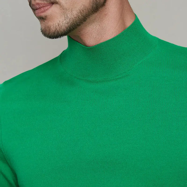 Autumn Winter Men's Black Turtleneck Pullover Casual Thin Wool Top Slim Fit Long Sleeve Clothing Knit Sweater Mens Clothes