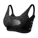LERVANLA 2566 Strong Breathability Mastectomy Bra Women with Pocket Breast Form Pads Included Adjustable Cotton Comfort  Large