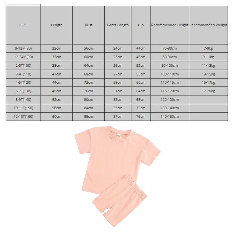 2024 Teenage Girls Summer Sport Outfits Solid Cotton Breathable Kids Clothes Children Korean Lounge Tracksuit Kids Sport Suit