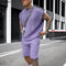 New 2025 Men's Two Pieces Casual Sets for Summer Solid Sleeveless Tops Shirts and Shorts Sets Male Streetwear Tracksuit Sets Men