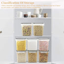 Cereal Container Food Storage Containers, Airtight Dry Food Storage Containers Set of 8 (2.5L/85oz) for Flour, Sugar, Cereal