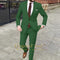 Men's Khaki Suit 2-piece Set - Swallowtail Suit Handsome Wedding Suit Men's British Style Custom Men's Suit Jacket Trousers