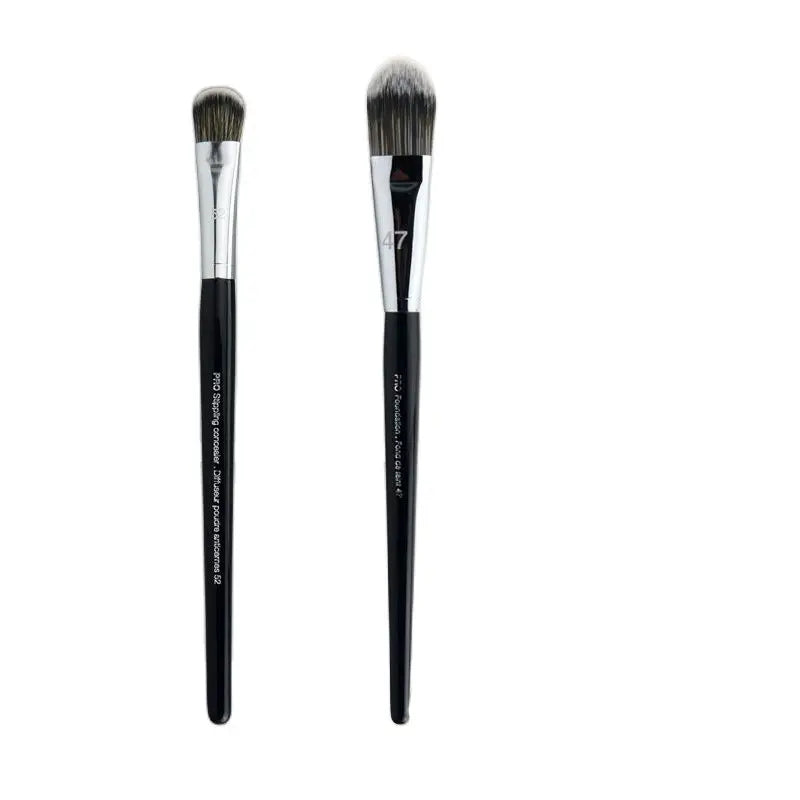 KSHBO 2pcs/set Makeup Beauty Tools Foundation Brush 47 Broom Head Liquid Foundation Shadow Repairing for Women Face Base Brushes