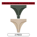 CINOON 2Pcs/Lot Women Sexy 5 Color Panties Low-waist Comfort Underwear G String Thong Breathable Lingerie Temptation Intimates