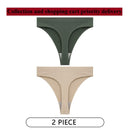 CINOON 2Pcs/Lot Women Sexy 5 Color Panties Low-waist Comfort Underwear G String Thong Breathable Lingerie Temptation Intimates