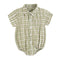 Sanlutoz Cotton Baby Boys Bodysuits Fashion Newborn Clothes for Baby Boy Short Sleeve Summer Baby Clothing Plaid