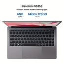 14 Inch Laptop Intel Celeron N3350 6GB RAM 64GB+128GB SSD Windows 10