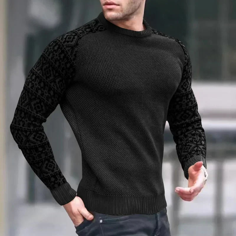 New 2025 Autumn Winter Men Clothing Fashion Mens Thin Sweaters Casual O- Neck Solid Warm Slim Fit Knit Shirt Male Pullover 3XL