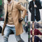2023 Autumn/Winter New Solid Color Men's Mid length Woolen Coat Slim Fit Large Single breasted Windbreaker