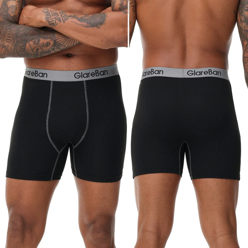 5pcs Pack Mid-Long Boxer Shorts Brand Briefs Style Men Panties Underwear Male And Underpants For Homme Luxury Set Box Slips