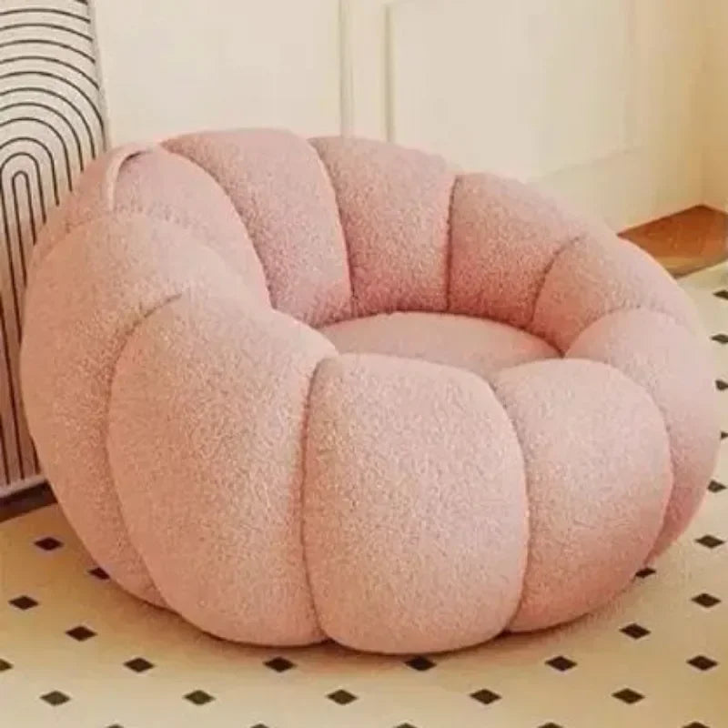 Creative Pumpkin Shape Single Lazy Sofa Bedroom Balcony Living Room Lounge Chair Detachable Washable Living Room Furniture