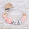 Baby Personalized Name Pacifier Chain Silicone Daisy Dummy Holder Chain For Handmade Wooden Baby Nipple Clips Nursing Chew Toys