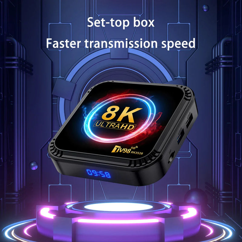 TV98 RK3528 Android 13 TV Box 2.4G & 5G Quad Core 8K WiFi BT Media Player Android Box