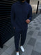 Spring and autumn men's cotton and linen lapel comfortable casual shirt set fashion long sleeve cargo pants solid color two-piec
