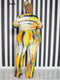 Perl Plus Size Two Piece Outfits Tie Dye Women Fall Clothing Fashion Top and Pants Leggings Matching Set Autumn Tracksuit Xl-5xl