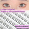 Clusters Eyelash 10 Rows Fish Tail Fluffy Natural C Curl Beauty Makeup Extension Tools Daily Wispy Single Cluster False lashes