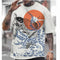 Japanese Style Men's Short-Sleeved T-Shirt Shirt Ukiyo-E Printed 3D T-Shirt Casual Tops Oversized Summer Men's Fashion Clothing
