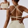 Cloud Hide Sexy Back Sports Bra Women Yoga Crop Top Home Fitness Workout Underwear Dancing Vest Plus Size Running Cycling Shirt