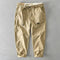2025 New Spring Autumn Men Pure Cotton Men Cargo Pants Korean Style Male Casual Loose Belt Mid Waist Man Trouser Plus Size 4XL