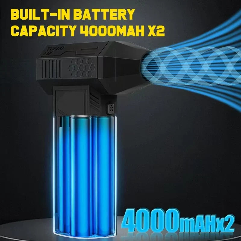 X3Max Handheld Mini Turbo Jet Fan,180000RPM Powerful air Blower Compressed air Duster for Car Dryer/PC/Home-QiLiLai