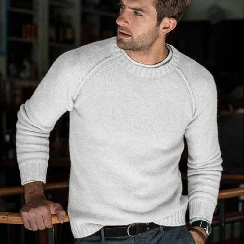 Autumn Winter Solid Sweater Men New Casual Slim Fit Mens Knitted Sweaters Comfort O-Neck Knitwear Pullover Men S-3XL Pull Homme