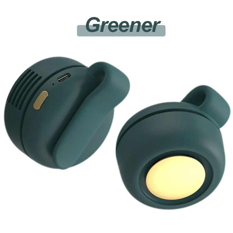 (Travel, shopping) Silent fan, adjustable, rechargeable and rotating, the best gift for summer