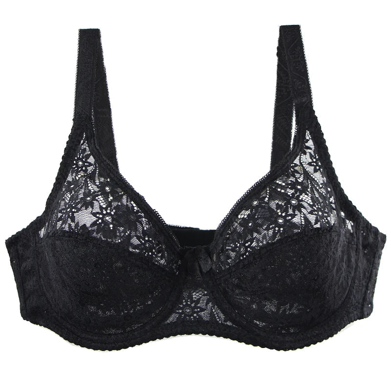 2024 New Lace Bras Ultra ThinThick Underwear Plus Size 34/75 36/80 38/85 40/90 42/85 44/100 46/105 CDE Cup ﻿Lingerie