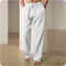 2025 New Men's Beach Pants Joggers Streetwear Cotton Linen Sweatpants Casual Pants Hawaiian Vacation Loose Summer Long