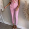 TRAF Ladies Pants Office Wear Black Pink White Pants for Women Fashion High waist Formal Pants Office outfits Pencil Trousers