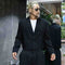 Men's Short And Niche Design Small Suit Autumn New Youth Korean Fashion Trend Cutting Layer Clear Black Ruffian Handsome Top
