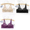ALLTOOALL 3PC Women Sexy Lace Bras Plus Size Push Up Bralette Female Underwired Underwear Hollow Out Lingerie Embroidery Bra
