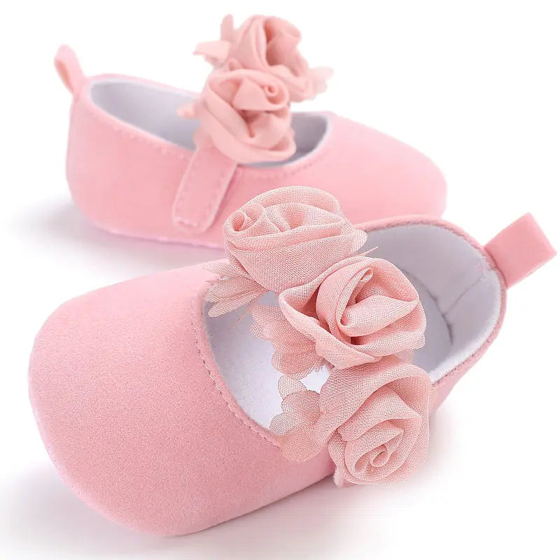 Infant Newborn Soft Sweet Mary Jane Baby Shoes Kids Wedding Party Dress Footwear Children Princess First Walker Baby Girl Shoes