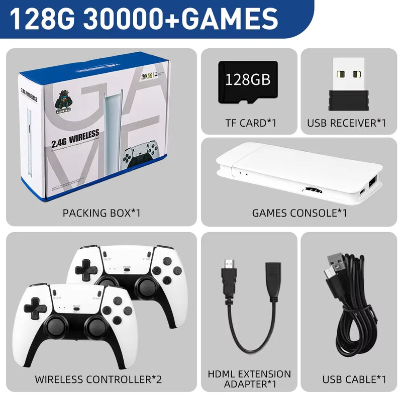 M15 4K TV Game Stick Video Game Console Built-in 30000 Games Retro Handheld Game Player M8 Pro For GBA/MAME/SFC/Arcade Game