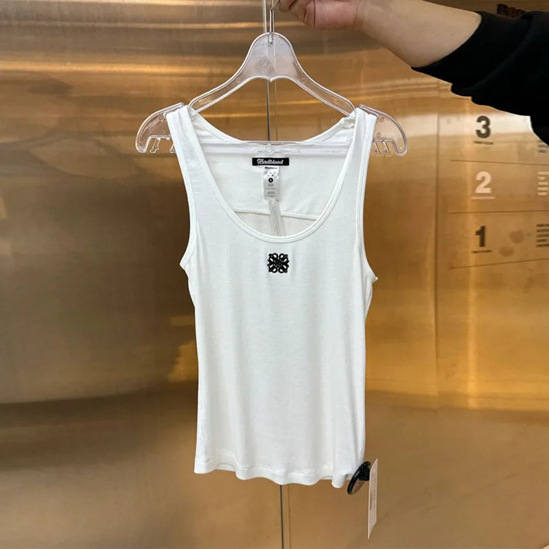 American Spice Girl New Vest Suspender Female Korean Tide Niche Printed Inside Sexy Bottom Top Tank Top Women