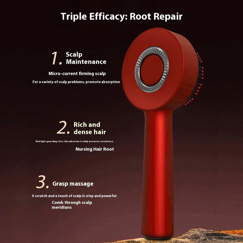 Electric Scalp Massage Comb Hair Growth, Red Light Therapy Brush Head Massager