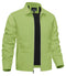 TACVASEN Lightweight Work Jackets Mens Classic Tunic Style Zipper Pockets Bomber Jackets Full Zip Spring Fall Jacket Outwear