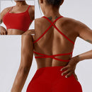 Cloud Hide Sexy Back Sports Bra Women Yoga Crop Top Home Fitness Workout Underwear Dancing Vest Plus Size Running Cycling Shirt