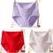 3pcs Cotton Women Panties Lady Plus Size Underwear Lace High Waist Briefs Breathable Solid Color Female Lingerie