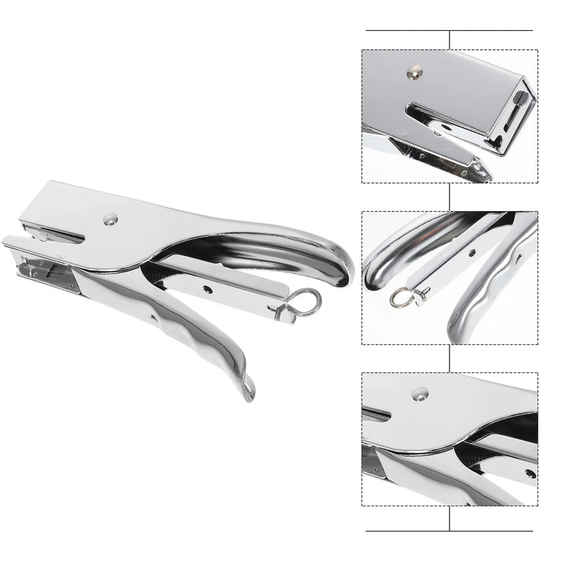Stapler Metal Plier Stapler Durable Heavy Duty Hand Grip Standard Staples Plier Stapler for School Company Office